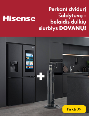 Buy a HISENSE two-door fridge - get a cordless vacuum cleaner for FREE!