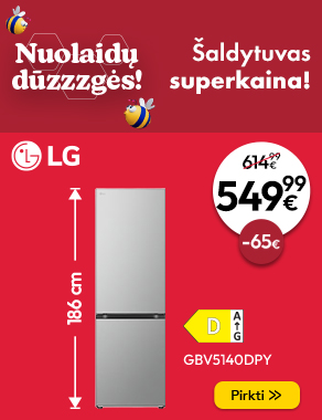 LG GBV5140DPY šaldytuvas superkaina! (CLEARANCE UMBRELLA) 