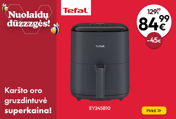 EY245B10 TEFAL Karšto oro gruzdintuvė superkaina! (CLEARANCE UMBRELLA)