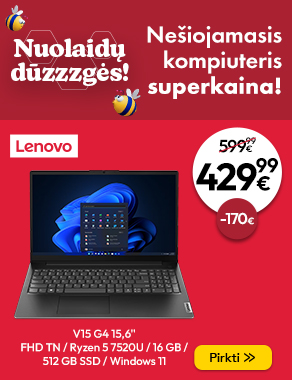 LENOVO Nešiojamieji kompiuteriai superkainomis!