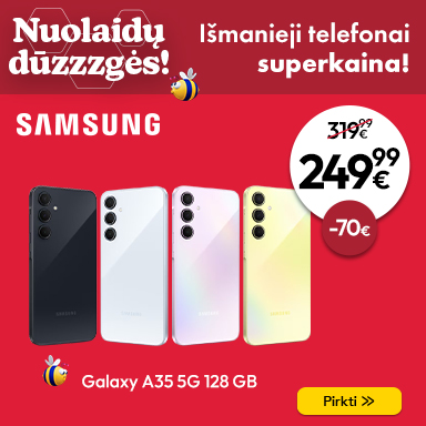 SM-A35 SAMSUNG Išmanieji telefonai Galaxy A35 superkaina! (IŠPARDAVIMAS)