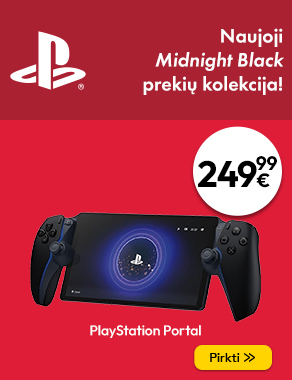 Pristatome naująją Sony Playstation "Midnight black" prekių kolekciją