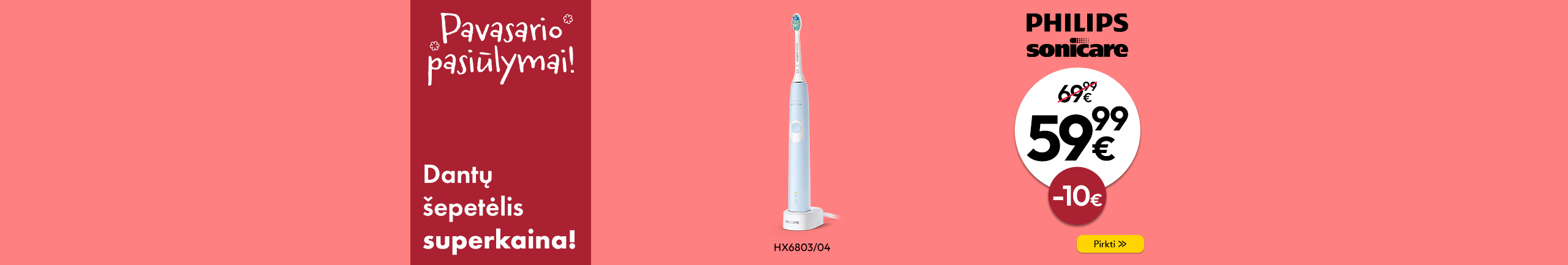 Elektrinis dantų šepetėlis Philips Sonicare Protective Clean HX6803/04
