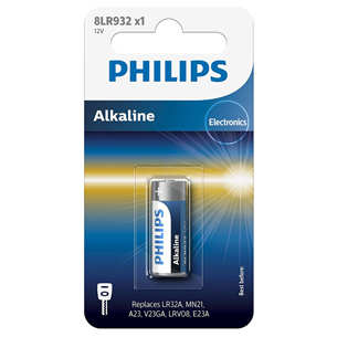 Philips Alkaline, MN21 / LR23A, 12 V - Battery Item - 8LR932/01B 8LR932/01B