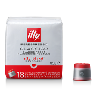 Kavos kapsulės Illy Espresso, 18 vnt. Prekė - ILLY7990 ILLY7990