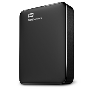 Western Digital Elements Portable, 5 TB, juodas - Išorinis kietasis diskas Prekė - WDBU6Y0050BBK-WESN