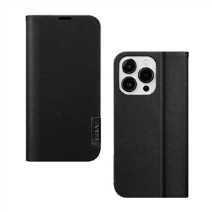 Dėklas LAUT PRESTIGE FOLIO, iPhone 14 Pro, black Prekė - L-IP22B-PRE-BK