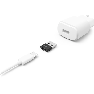 Adapteris Hama USB adapter, USB-C socket, USB-A plug, must Prekė - 00201532