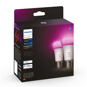 Philips Hue White and Color Ambiance, E27, 2 шт., цветной - Комплект умных ламп Товар - 929002468802