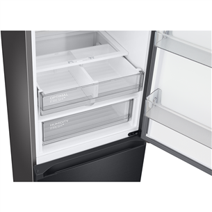 Samsung BeSpoke, 387 L, height 203 cm, black - Refrigerator Item - RB38C7B6BB1/EF