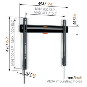 Vogel's TVM 3403 Fixed, 32''-77'', black - TV wall mount Item - TVM3403