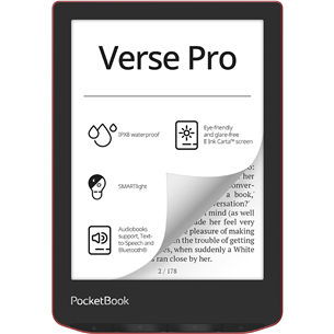 Elektroninė skaityklė PocketBook Verse Pro, passion red Prekė - PB634-3-WW PB634-3-WW