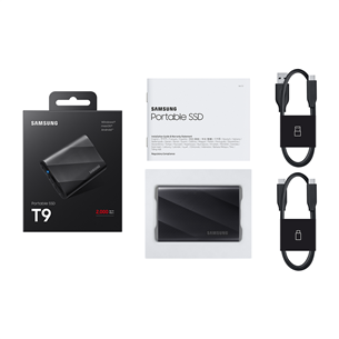 Samsung Portable SSD T9, 1 TB, USB 3.2 Gen 2, black - External SSD Item - MU-PG1T0B/EU