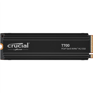 Crucial T700, 2 TB, PCIe Gen 5 M.2, heatsink, black - SSD Kietasis diskas CT2000T700SSD5