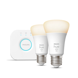 Philips Hue Starter Kit, Bridge, 2x E27, white - Smart light starter kit Item - 929002469201 929002469201