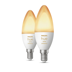 Philips Hue White Ambiance, E14, white, 2 vnt. - Išmaniosios lemputės Prekė - 929002294404 929002294404