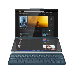 Lenovo Yoga Book 9 13IRU8, 13,3'', 2.8K, OLED, jutiklinis ekranas, i7, 16 GB, 1 TB, SWE, mėlynas - Nešiojamas kompiuteris Prekė - 82YQ002SMX 82YQ002SMX