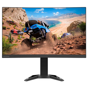 Lenovo G27qc-30, 27'', QHD, 165 Hz, LED VA, curved, black - Monitor Item - 66F4GAC2EU