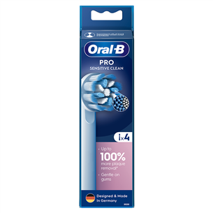 Braun Oral-B Sensitive Clean PRO, 4 pcs, white - Extra brushes Item - EB60-4NEW