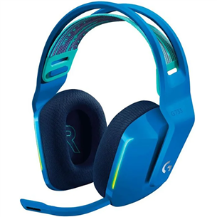 Logitech G733 LIGHTSPEED Wireless RGB, mėlynos - Belaidės ausinės Prekė - 981-000943 981-000943