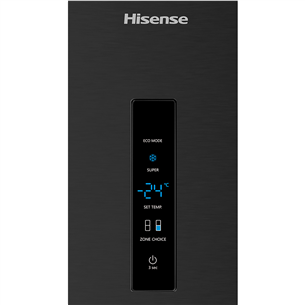 Hisense, NoFrost, 495 L, 200 cm, black - Refrigerator Item - RB645N4BFE1