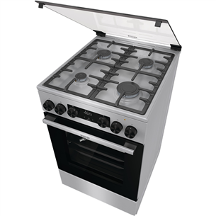 Gorenje, 70 L, width 50 cm, inox - Gas cooker with electric oven Item - GKS5C70XF