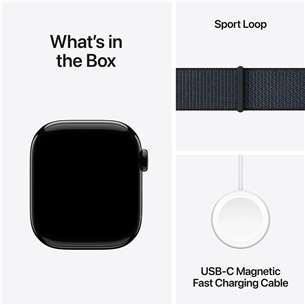 Išmanusis laikrodis Apple Watch Series 10 GPS + Cellular, 42 mm, sport loop,  jet black aluminium / black   Prekė-MWX83ET/A