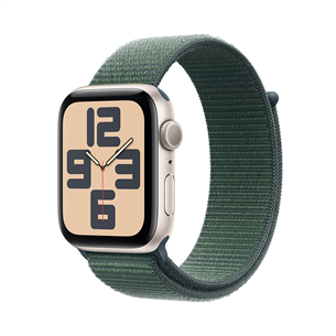 Išmanusis laikrodis Apple Watch SE, 40 mm, GPS, sport loop, starlight aluminium / lake green Prekė-MXEH3ET/A MXEH3ET/A