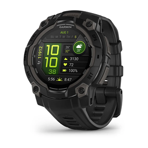 Garmin Instinct 3 AMOLED, 45 mm, juodas - Sportinis laikrodis 010-02936-00