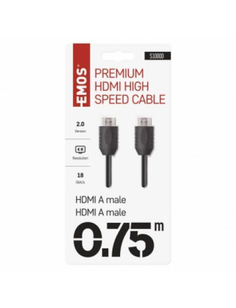 Laidas HDMI 2.0 A/M-A/M 0.75 didelio greičio