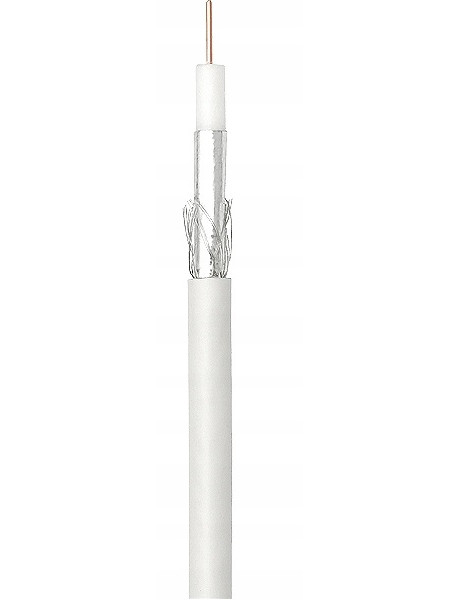 Koaksialinis kabelis RG6U plieninis (dengtas variu), 75om, Ø6.8mm, 305m