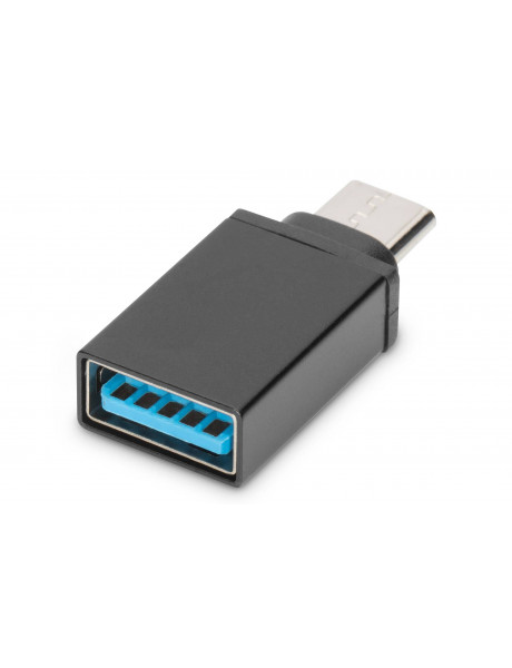 Adapteris Digitus USB Type-C adapter, type C to A M/F, 3A, 5GB, 3.0 Version AK-300506-000-S Black, J