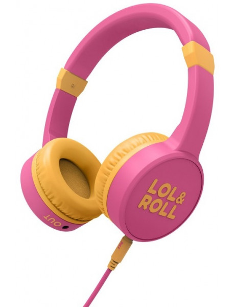 Energy Sistem Lol&Roll Pop Kids Headphones Pink (Music Share, Detachable Cable, 85 dB Volume Limit, 