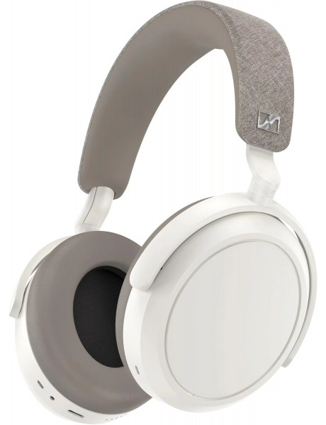 BEVIELĖS AUSINĖS Sennheiser Headphones M4AEBT Momentum 4 Built-in microphone, White, Wireless, Over-