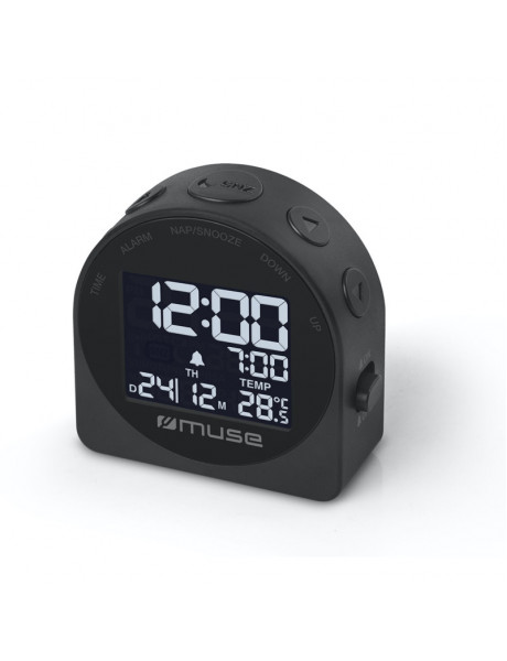 Žadintuvas Muse Portable Travelling Alarm Clock M-09C Black