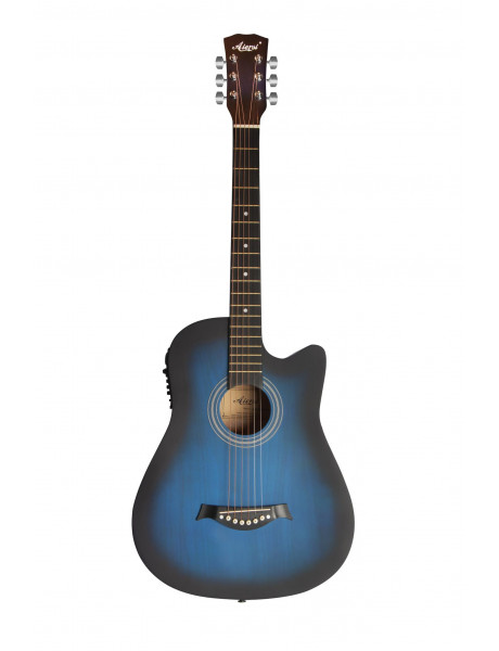 Elektrinės akustinės gitaros rinkinys Aiersi SG040 CE 38'' mėlyna