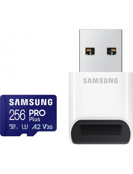 Atminties kortelė MB-MD256SB/WW MicroSDXC Memory Card Samsung PRO PLUS 256GB With card reader