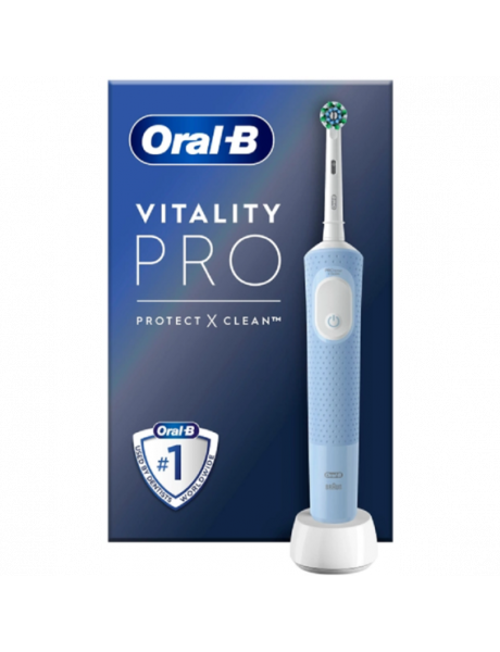 DANTŲ ŠEPETĖLIS BRAUN ORAL-B D103.413.3D Vitality Pro Protect X Clean Vapor Blue + TP