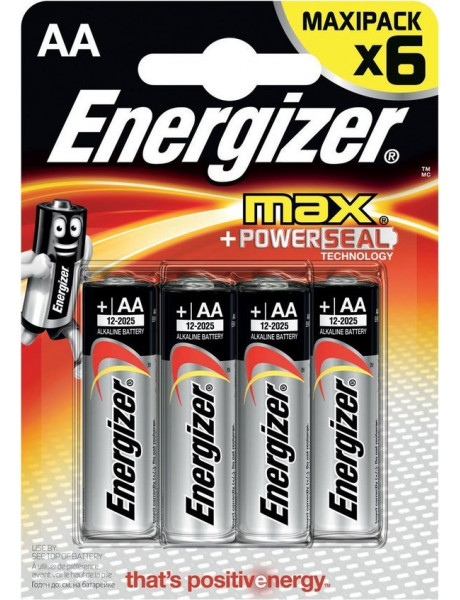 Baterija ENERGIZER Max LR6 AA BL6 šarm. 
