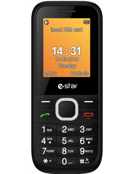 MOBILUSIS TELEFONAS eSTAR X18 Feature Phone Dual SIM Silver