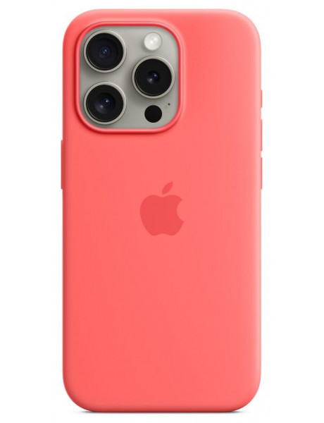 Dėklas iPhone 15 Pro Silicone Case with MagSafe - Guava