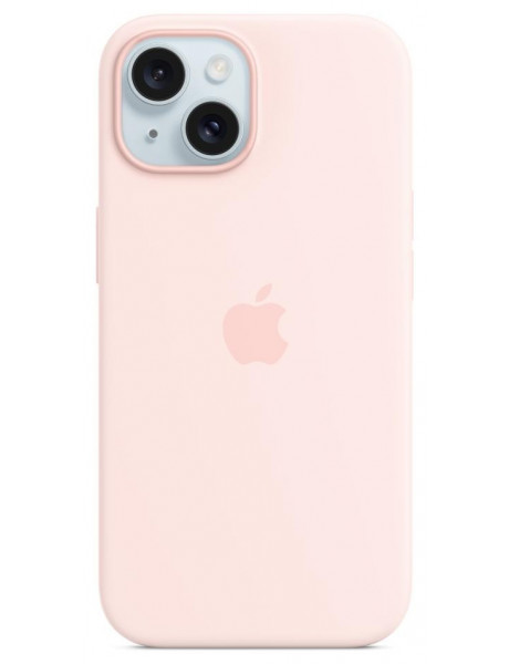 Dėklas iPhone 15 Silicone Case with MagSafe - Light Pink