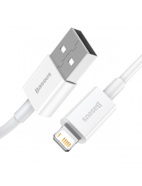 Kabelis USB2.0 A kištukas - IP Lightning kištukas 1.0m baltas Superior serijos BASEUS