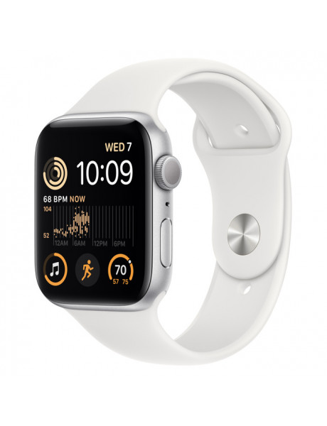 Išmanusis laikrodis Apple Watch SE GPS 44mm Silver Aluminium Case with White Sport Band - Regular