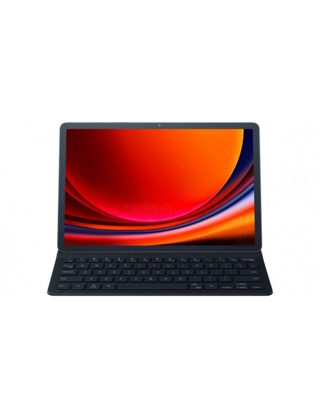 Dėklas DX710UBE Book Cover Keyboard Slim for Samsung Galaxy Tab S9/ S9FE, Black