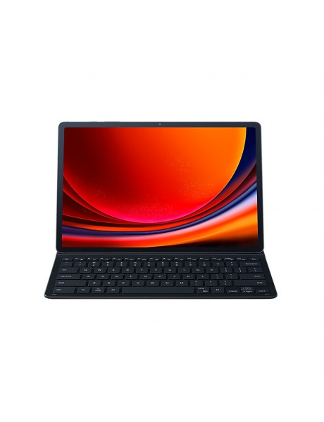 Dėklas DX810UBE Book Cover Keyboard Slim for Samsung Galaxy TabS9+ / S9 FE+, Black