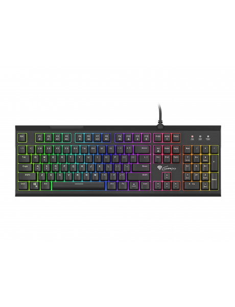 KLAVIATŪRA GENESIS THOR 210 RGB Gaming Keyboard, US Layout, Wired, Black, RGB backlight