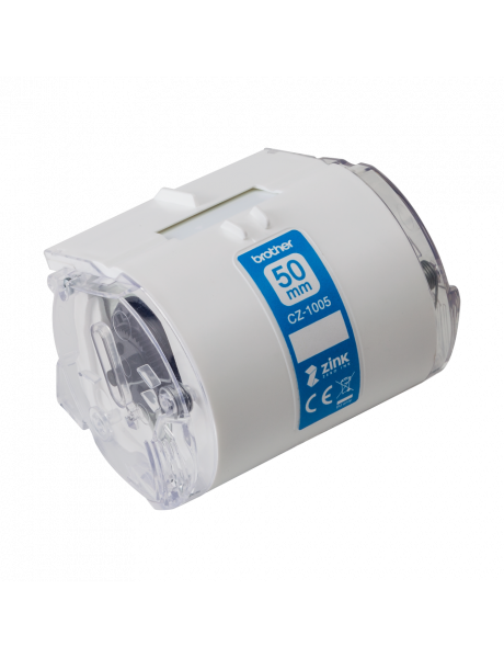 Brother | CZ-1005 | White | Full colour continuous label roll | 5 m | 5 cm