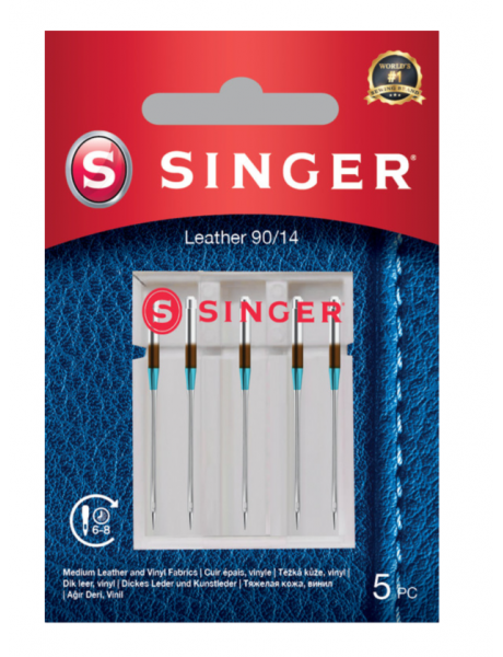 Singer Leather Needle 90/14 5PK