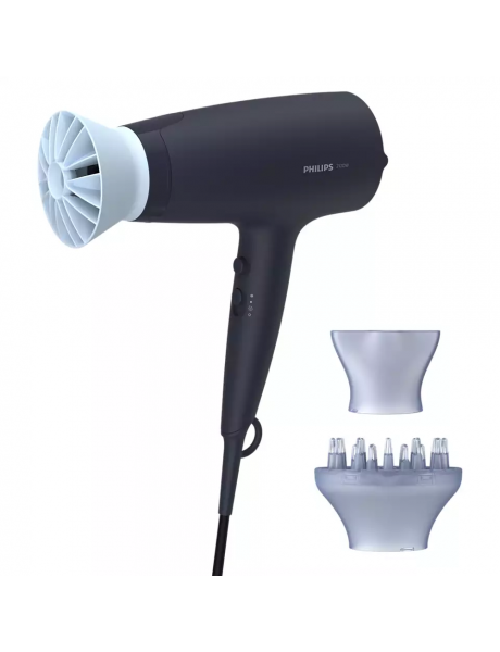 Philips 3000 series Hairdryer BHD360/20, 2100W, 6 heat and speed settings, Advanced ionizing care, ThermoProtect